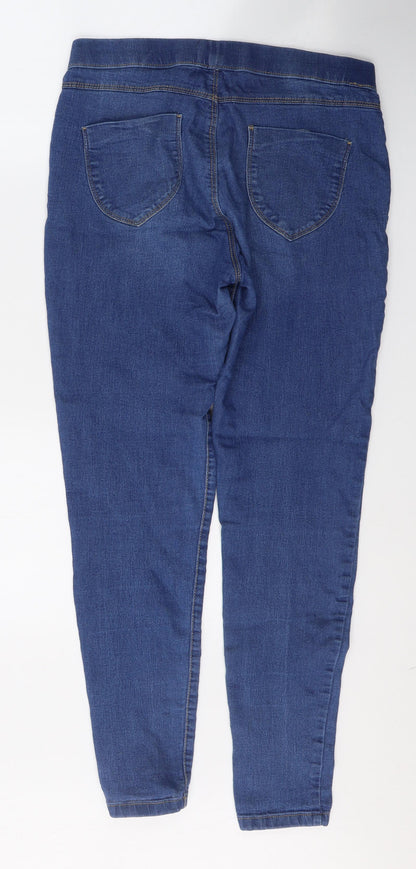 Dorothy Perkins Womens Blue  Cotton Skinny Jeans Size 10 L29 in Slim