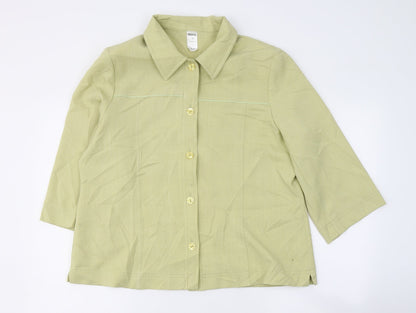 Womens UK Size 18 SLIMMA Green Jacket