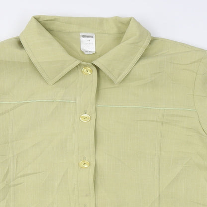 Womens UK Size 18 SLIMMA Green Jacket