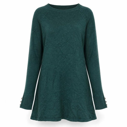 Primark Womens Green  Acrylic Jacket Dress  Size 6  Round Neck Pullover