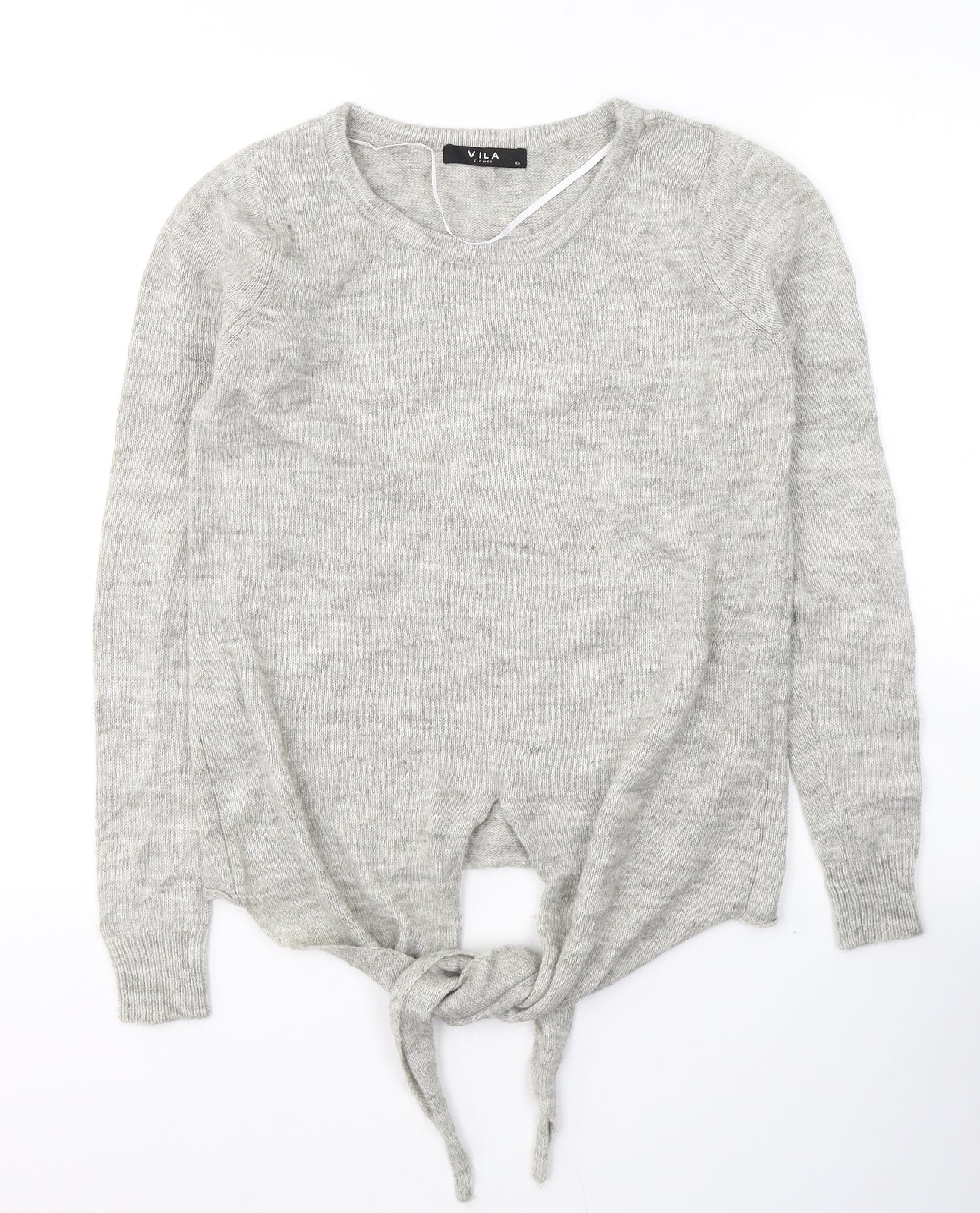 Womens UK Size XS VILA Grey Pullover Jumper