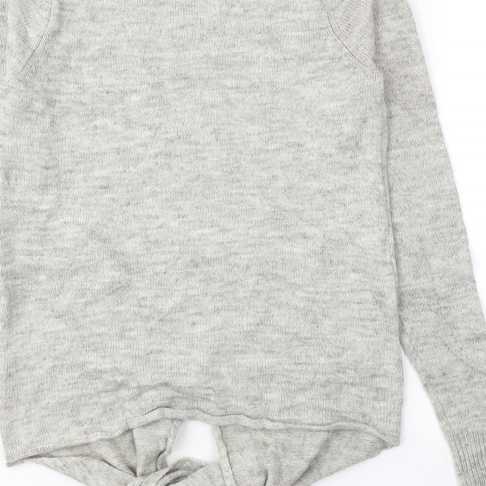 Womens UK Size XS VILA Grey Pullover Jumper