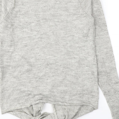 Womens UK Size XS VILA Grey Pullover Jumper