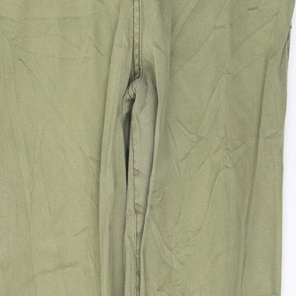 New Look Womens Green  Cotton Skinny Jeans Size 10 L28 in Regular Button