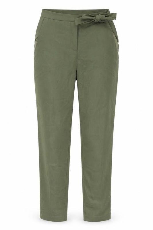 Womens UK Size 4 Missguided Regular Fit  Green Trousers