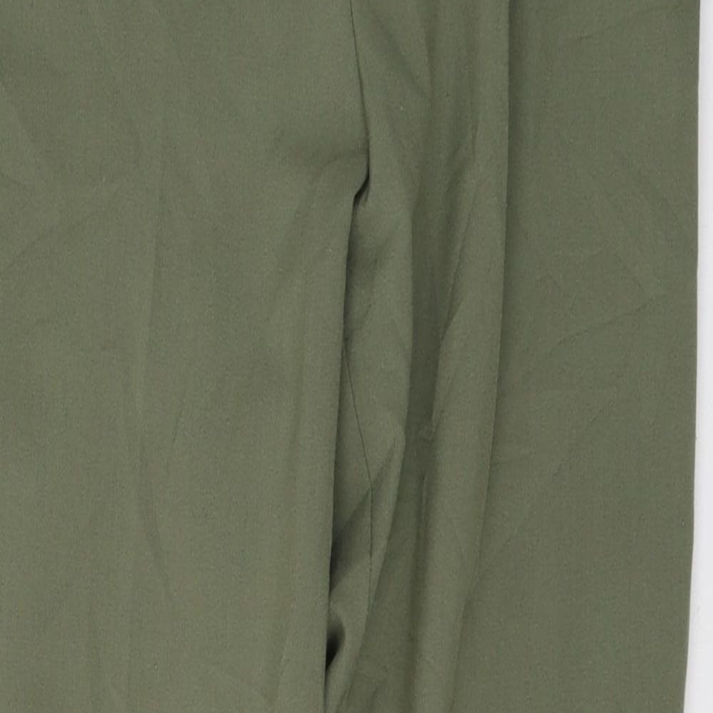 Womens UK Size 4 Missguided Regular Fit  Green Trousers