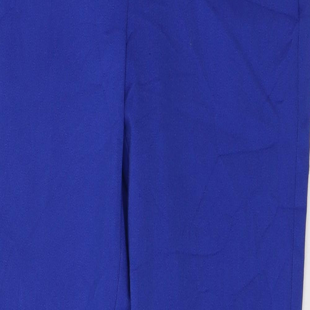 Womens UK Size 6 Marks and Spencer Regular Fit  Blue Trousers