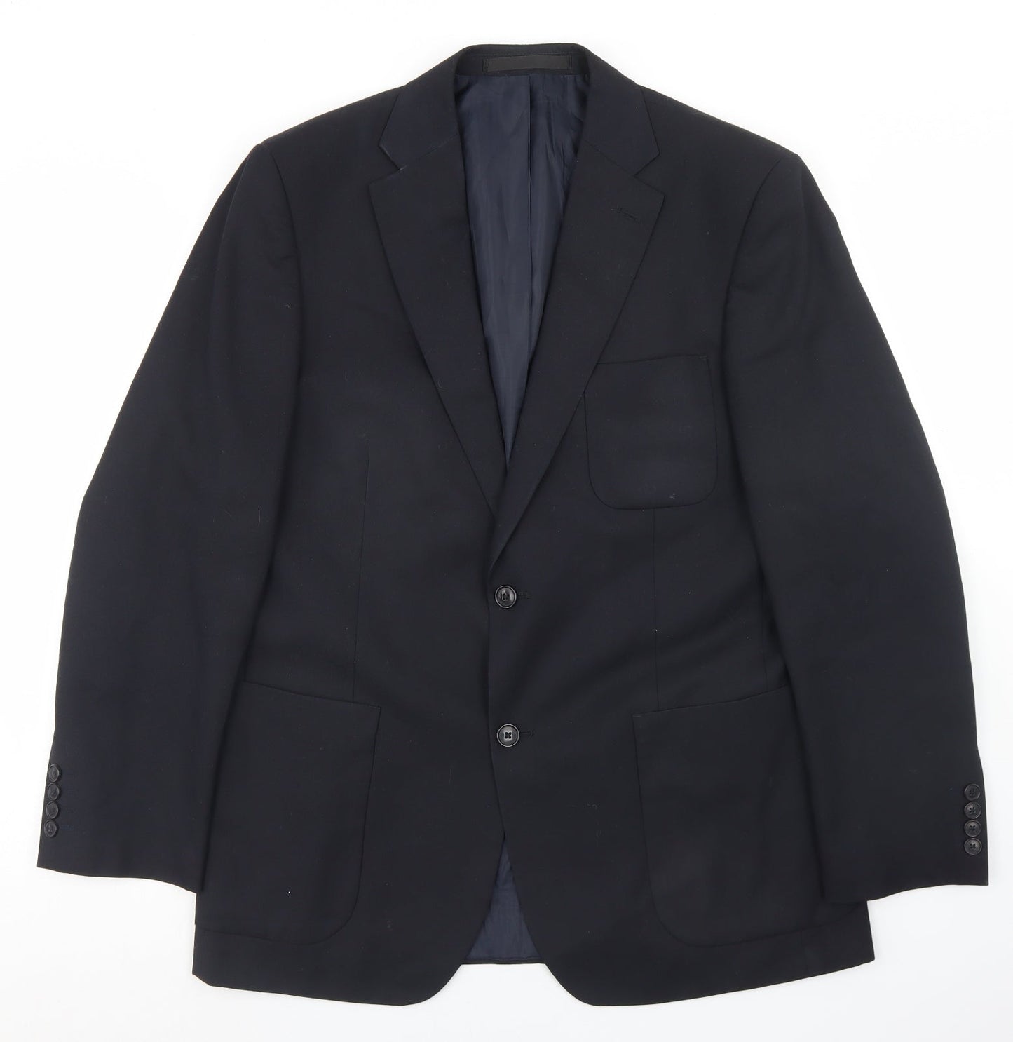 Mens UK Size 40 Marks and Spencer Regular Blue Suit Jacket