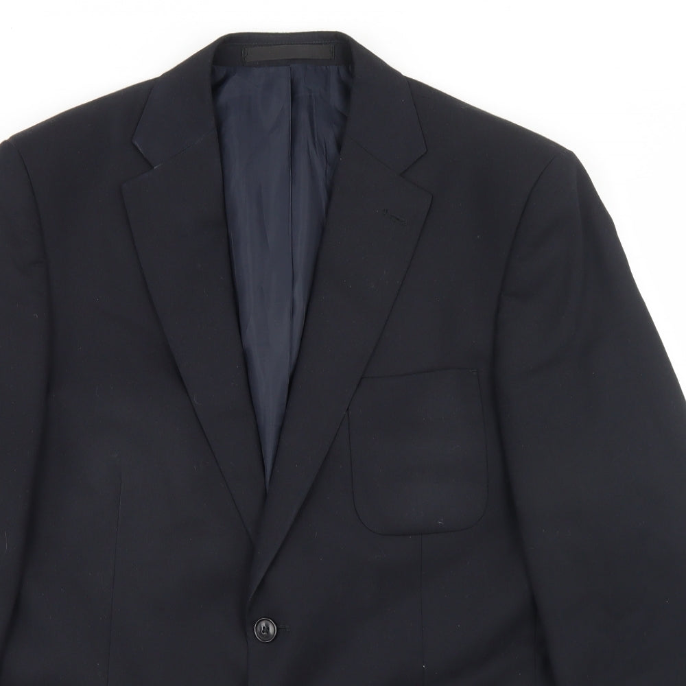 Mens UK Size 40 Marks and Spencer Regular Blue Suit Jacket