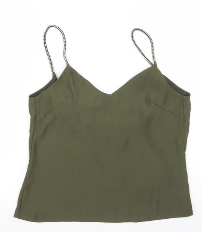 Womens UK Size S Goldie Green Camisole Blouse