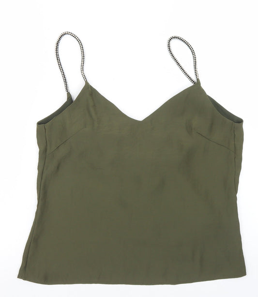 Womens UK Size S Goldie Green Camisole Blouse