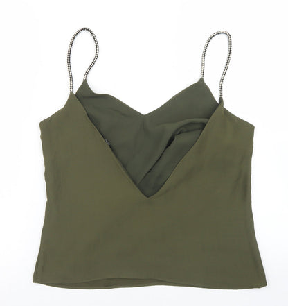 Womens UK Size S Goldie Green Camisole Blouse