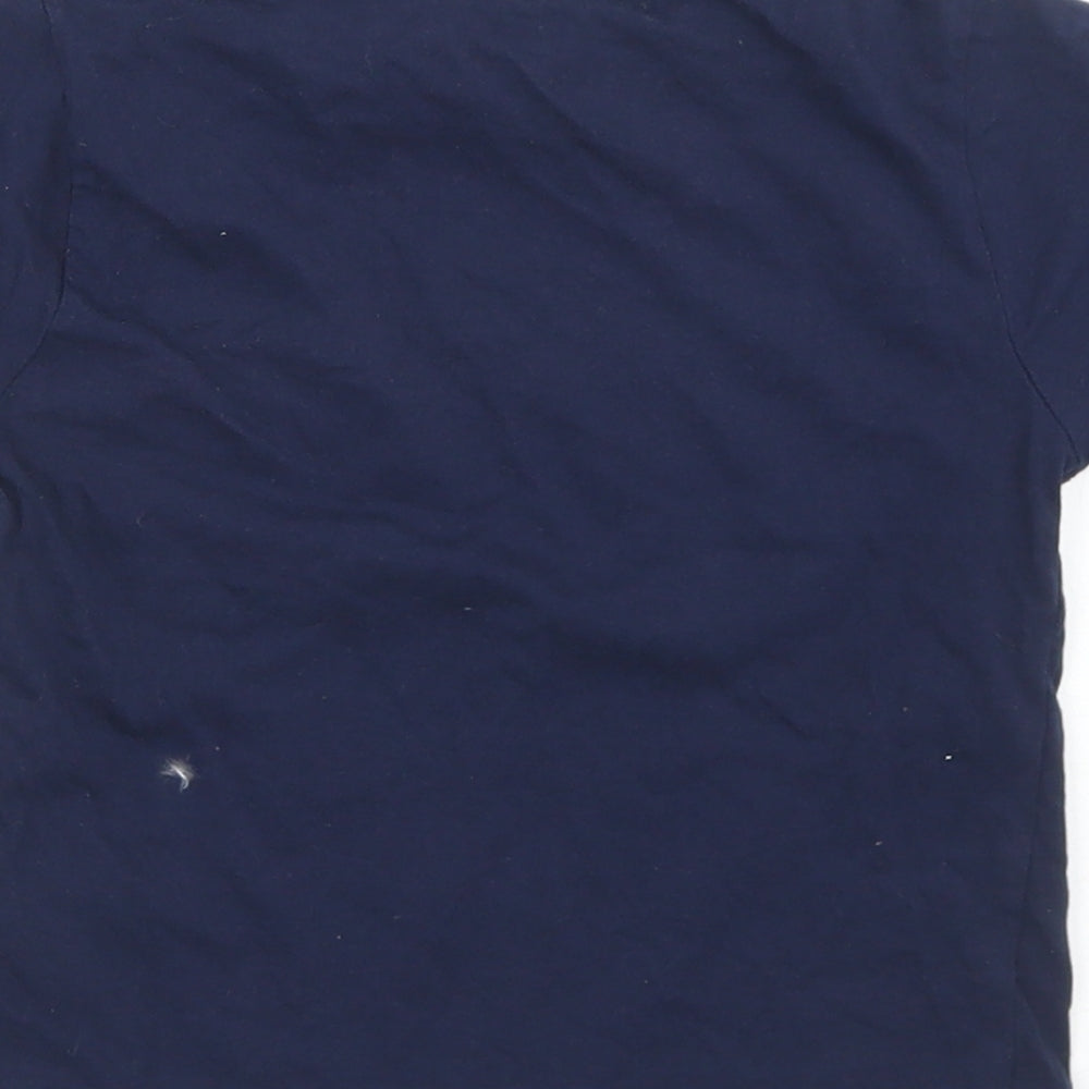 Hullabaloo Boys Blue  Cotton Basic T-Shirt Size 5-6 Years Crew Neck  - Part Time Superhero