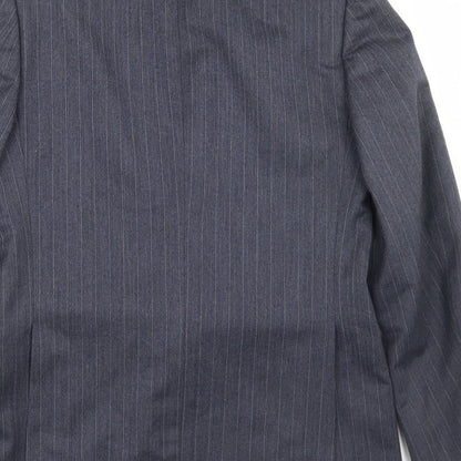 Paul Jardine Mens Blue Striped Wool Jacket Blazer Size 38