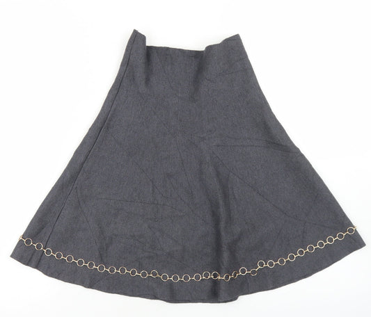 Womens UK Size S Zara Skater Knit Skirt