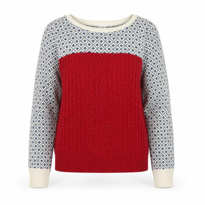 Womens UK Size M Cooperative Multicoloured Pullover Jumper