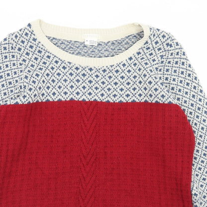 Womens UK Size M Cooperative Multicoloured Pullover Jumper