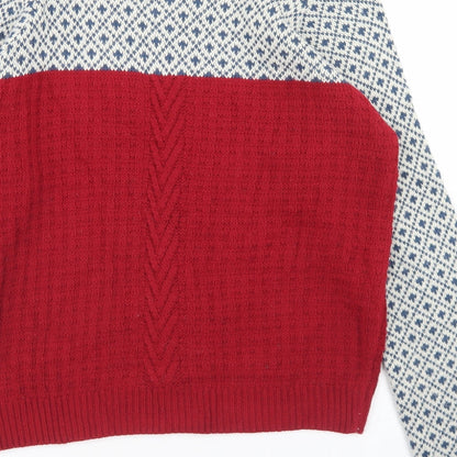 Womens UK Size M Cooperative Multicoloured Pullover Jumper
