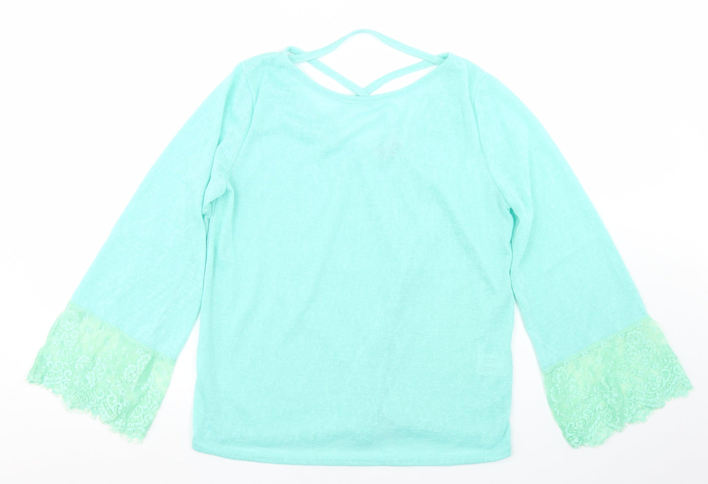 Womens UK Size M Paramour Blue Basic T-Shirt