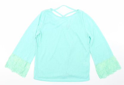 Womens UK Size M Paramour Blue Basic T-Shirt
