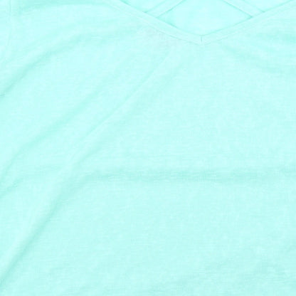 Womens UK Size M Paramour Blue Basic T-Shirt