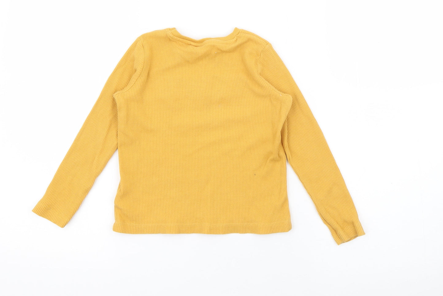 name it Boys Yellow  Cotton Pullover T-Shirt Size 2-3 Years Crew Neck  - Vancouver
