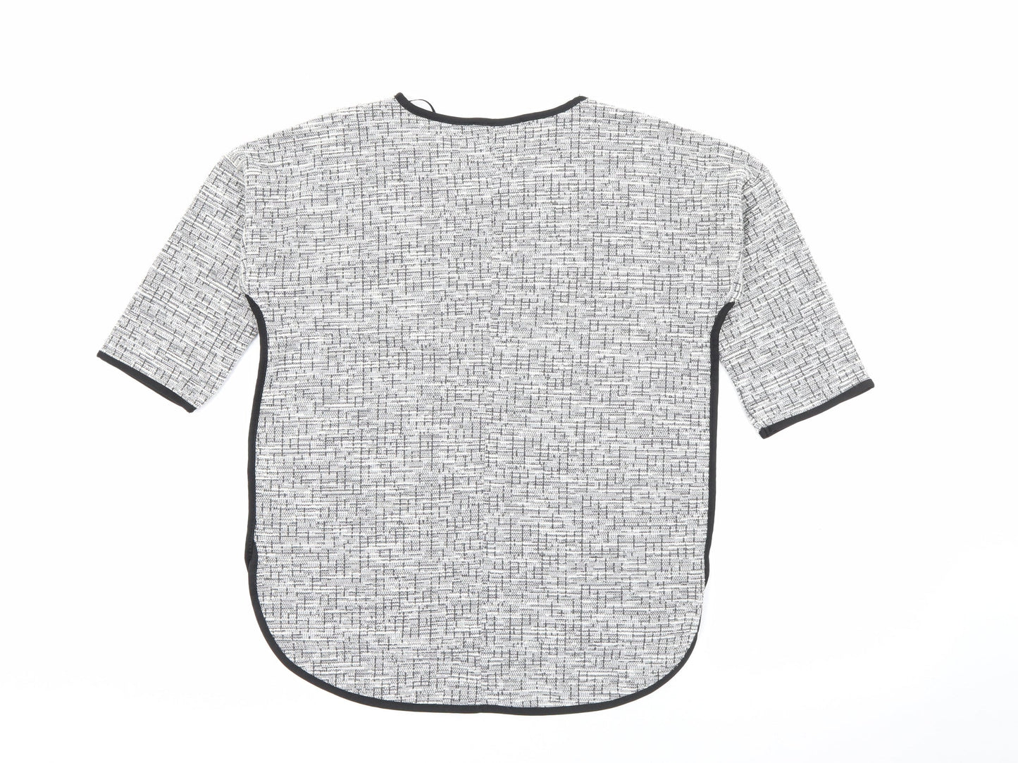 Primark Womens Grey Round Neck  Polyester Pullover Jumper Size 8