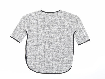 Primark Womens Grey Round Neck  Polyester Pullover Jumper Size 8