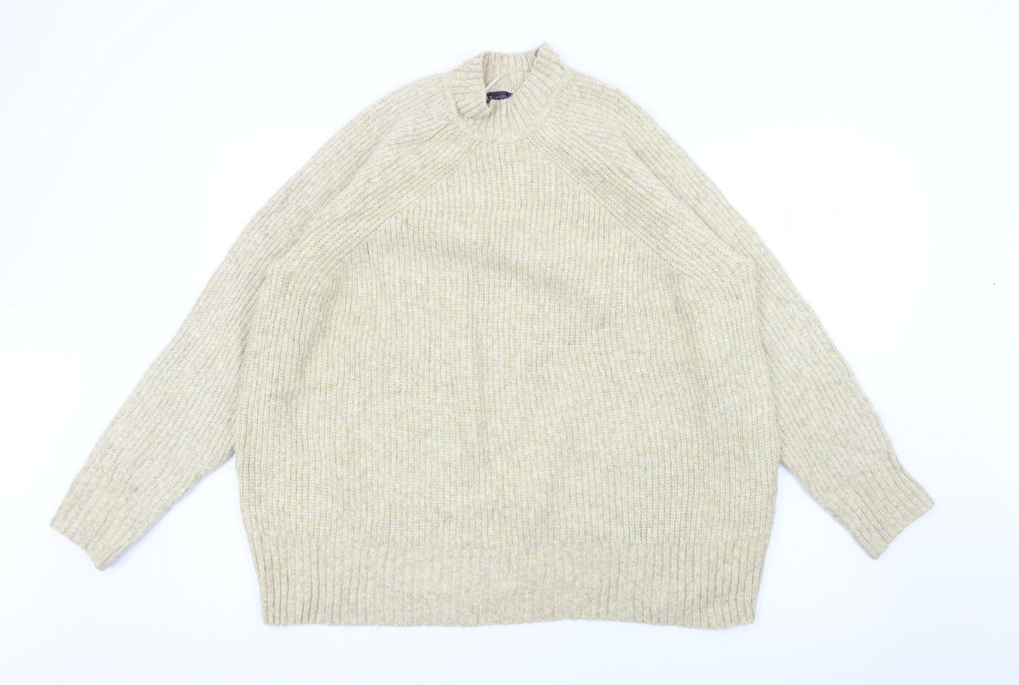 Womens UK Size XL Marks and Spencer Beige Pullover Jumper