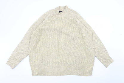 Womens UK Size XL Marks and Spencer Beige Pullover Jumper
