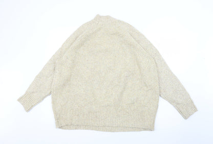 Womens UK Size XL Marks and Spencer Beige Pullover Jumper