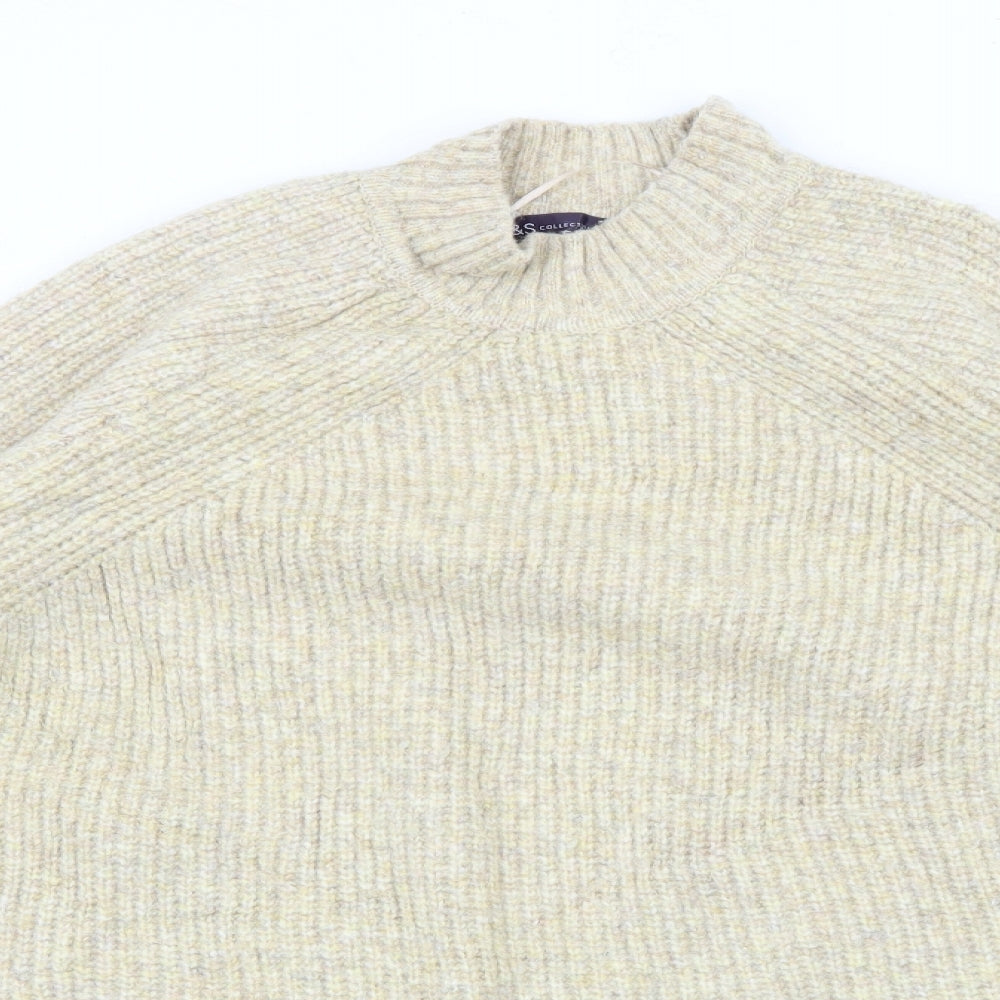 Womens UK Size XL Marks and Spencer Beige Pullover Jumper