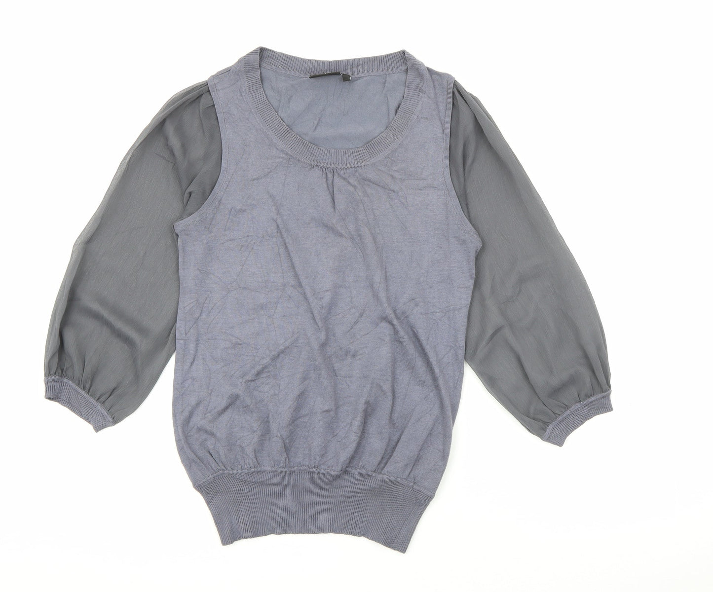 Womens UK Size 10 NEXT Grey Pullover Jumper