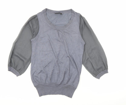 Womens UK Size 10 NEXT Grey Pullover Jumper