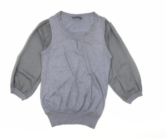 Womens UK Size 10 NEXT Grey Pullover Jumper