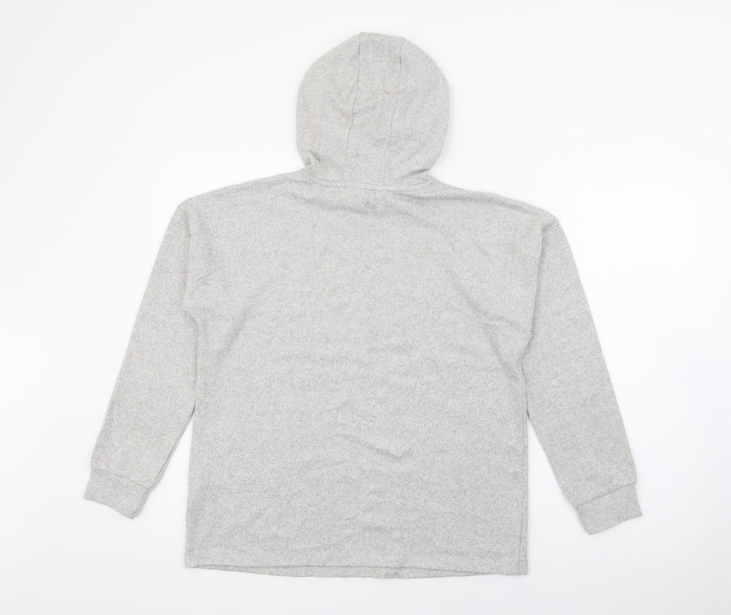 Marks and Spencer Girls Grey  Viscose Pullover Hoodie Size 12-13 Years