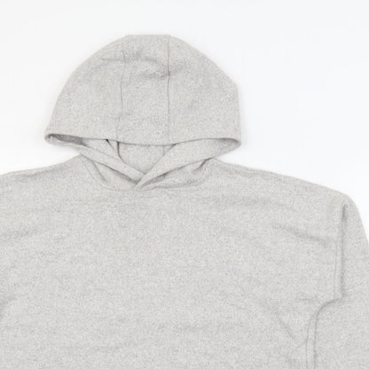 Marks and Spencer Girls Grey  Viscose Pullover Hoodie Size 12-13 Years