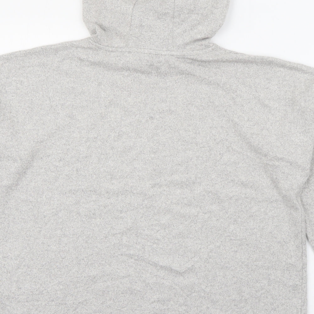 Marks and Spencer Girls Grey  Viscose Pullover Hoodie Size 12-13 Years