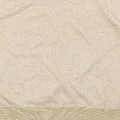 Womens UK Size L Marks and Spencer Gold Pullover Jumper