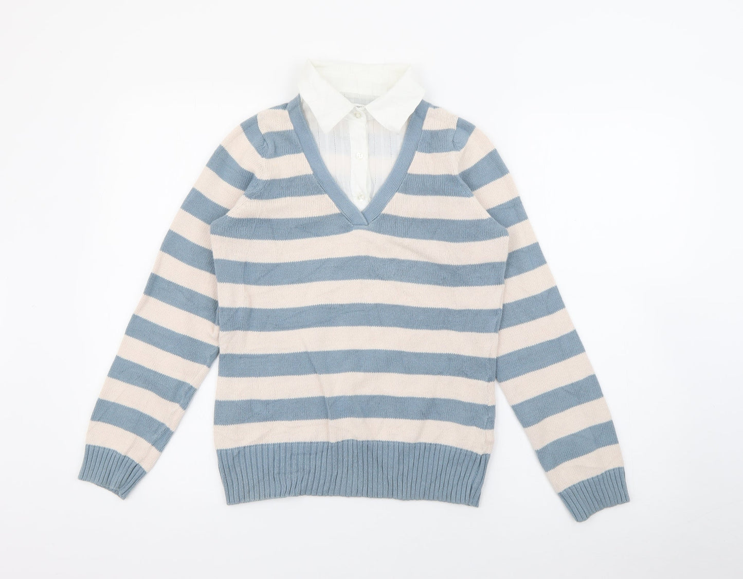 Womens UK Size 10 Marks and Spencer Beige Pullover Jumper