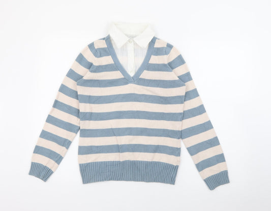 Womens UK Size 10 Marks and Spencer Beige Pullover Jumper