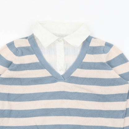 Womens UK Size 10 Marks and Spencer Beige Pullover Jumper