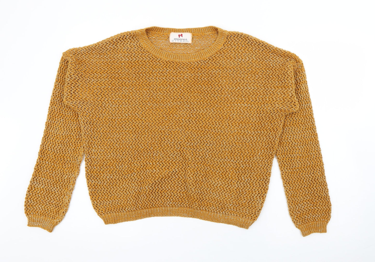 Womens UK Size 16 Springfield Yellow Pullover Jumper