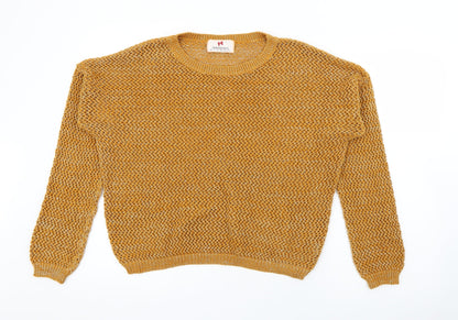 Womens UK Size 16 Springfield Yellow Pullover Jumper