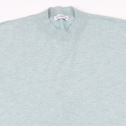 Gallery Womens Green High Neck  Viscose Pullover Jumper Size M