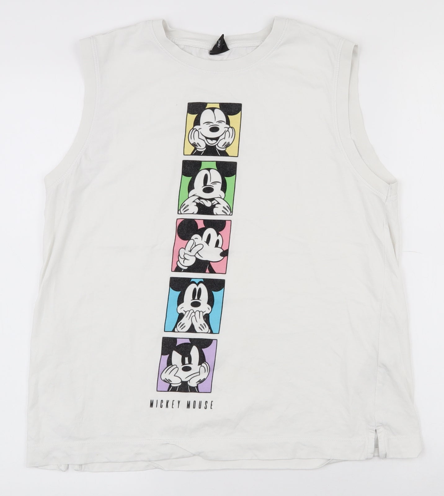 Womens UK Size 12 NEXT White Basic Tank