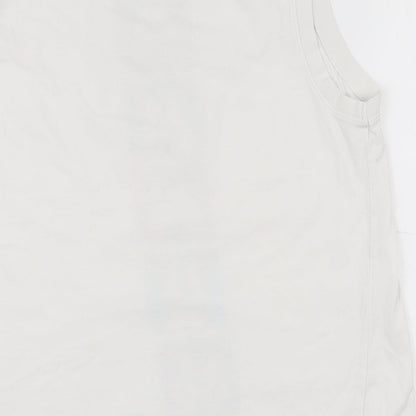 Womens UK Size 12 NEXT White Basic Tank