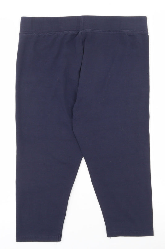 Dunnes Stores Womens Blue  Cork Compression Shorts Size M L18 in Regular Pull On