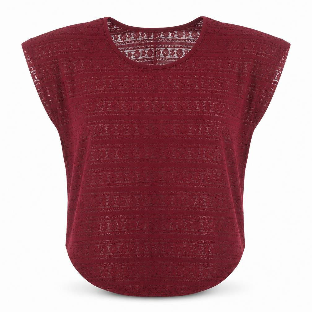 Womens UK Size 6 Atmosphere Red Basic T-Shirt