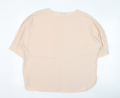 Womens UK Size M Gallery Pink Tunic Blouse